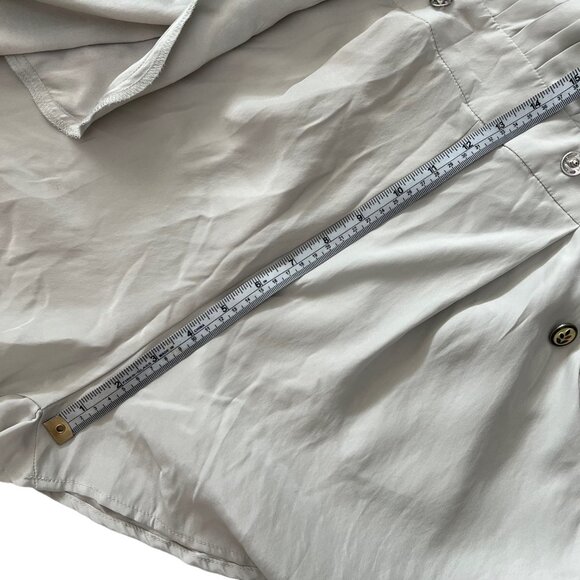 Ever Women's 100% Silk Wrap Front Romper Light Gray Size Small Rare NWT - Picture 14 of 16